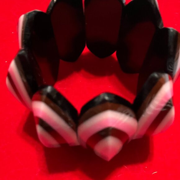 marion godart huge stretch bangle bracelet vintage paris designer - Picture 4 of 4